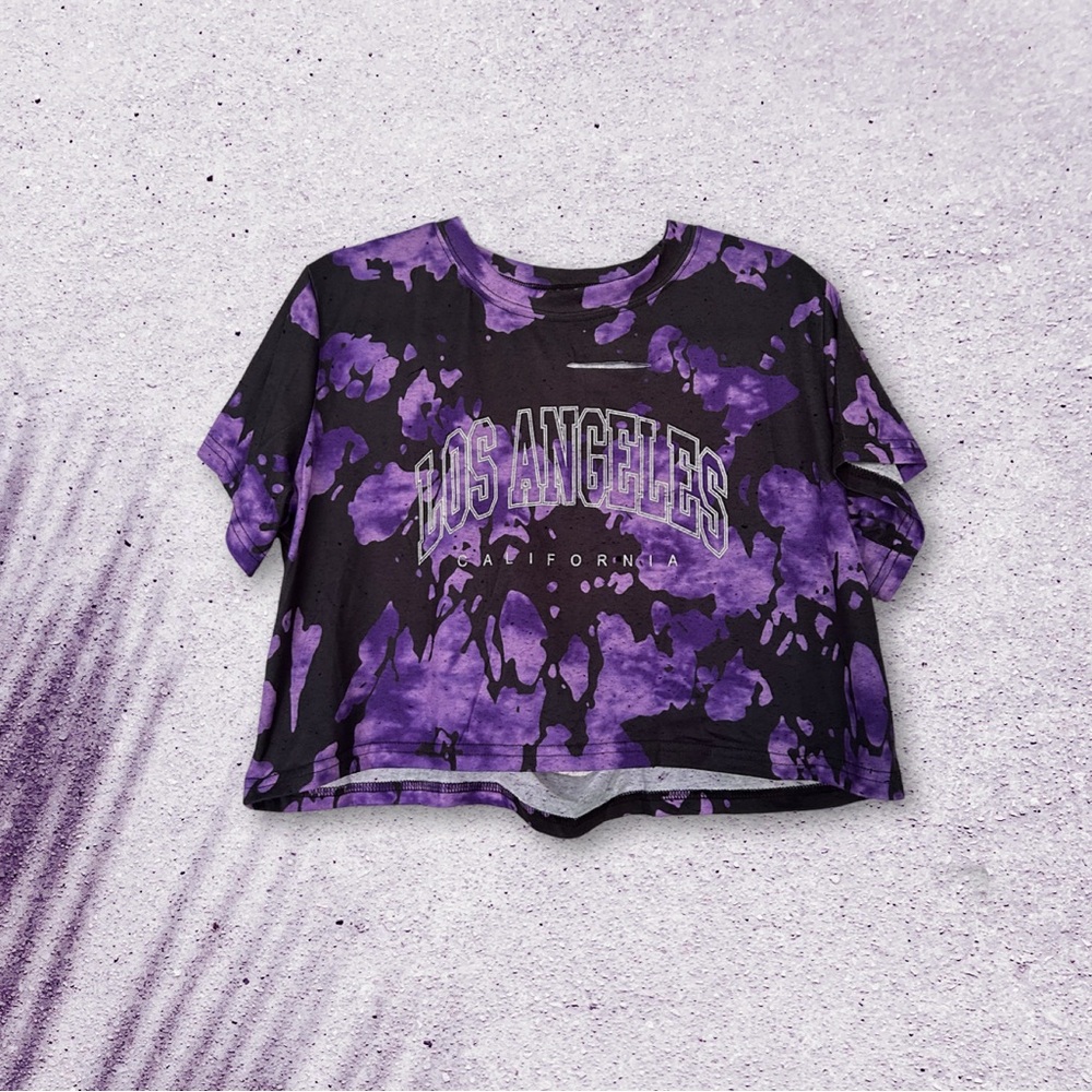 Los Angeles Graphic Crop Top Tee Shirt